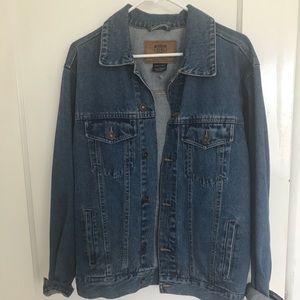 Vintage Oversized Jean Jacket // Denim Jacket